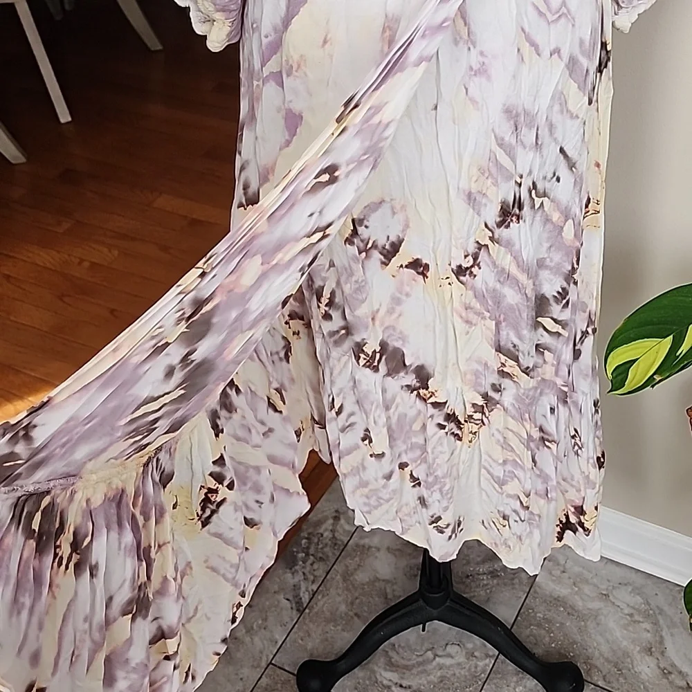 Young Fabulous &Broke Asymeteic Faux Wrap Tie Dye Dress Size Medium EUC - Picture 5 of 11